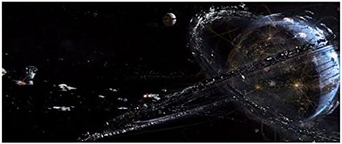 Jupiter uzlazni futuristički planet s prstenima 8 x 10 fotografija