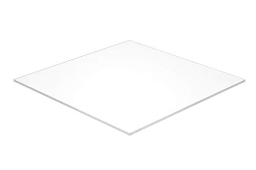 Falken Design akrilni list pleksiglasa, bijeli neprozirni, 10 x 20 x 1/4
