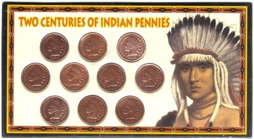 Dva stoljeća indijskih centi / penta / penija 10 set kovanica
