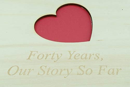40 -godišnjica drvena bilježnica - Savršena za vašu ženu ili djevojku