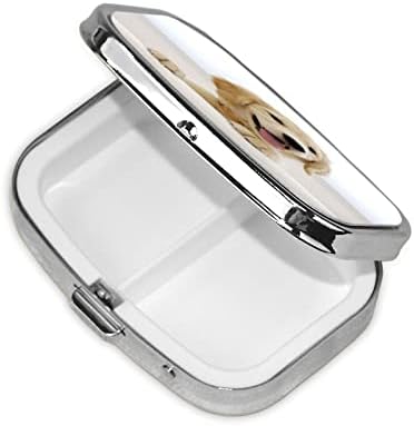 Zlatni retriver štenad prijenosni mini putovanja dnevna kutija s tabletama - podsjetnik s kvadratnim tabletama, kutija s