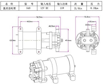 Youbeng visoki protočni zupčanik pumpa za pumpa pumpa hiperbarično prskanje samozatajne pumpe za vodu i pumpa za ulje