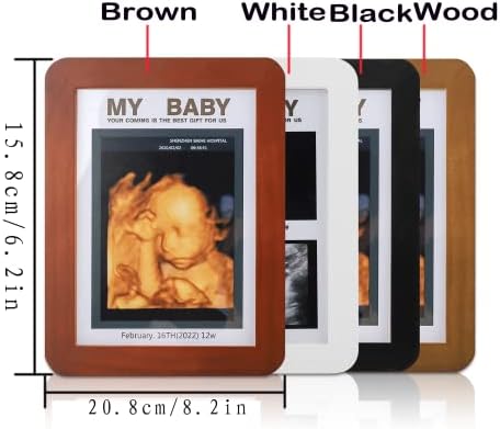 Dječji sonogram okvir za ultrazvuk foto okvira najava trudnoća sonogram fotogrami okviri neutralni vrtić dekor personalizirani