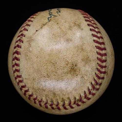 HONUS WAGNER Single potpisana igra korištena bejzbol - najbolji svjetski primjer! JSA - MLB Autographed Game koristio je