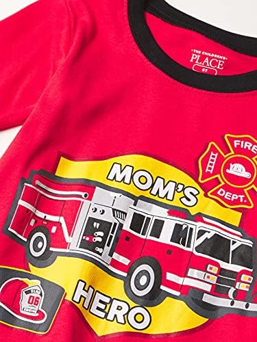 Dječje mjesto za bebe i mališani dečki vatrogasno vozilo Snug fit pamuk pidžama