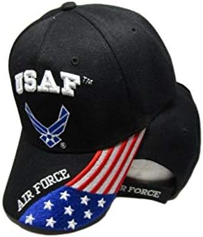 Krila američkog ratnog zrakoplovstva zastava Bill Crna vezena kapa kapa 603