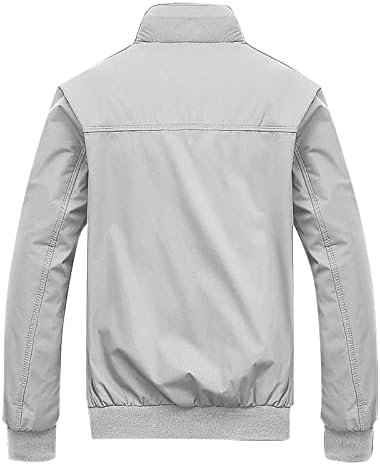 Sportske jakne za muškarce muške jakne jakne solidne ležerne jakne s patentnim zatvaračem