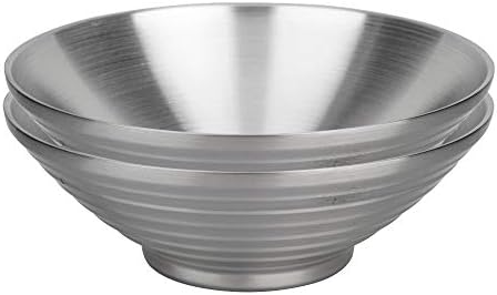 IMEEA zdjele za juhu ramen zdjele sus304 zdjela od nehrđajućeg čelika dvostruka zidna zdjela za posluživanje za udon soba