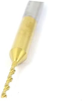 X-DREE 1 mm vrh Spiralna flauta presvučena karinom PCB PCB Micro Bušilice Alat za graviranje 4pcs (1 mm punta Espiral Flauta