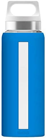 Sigg - Boca staklene vode - Dream Electric Blue - mekani pokrov silikona - Propusni otvor - Perilica posuđa Safe - BPA Free