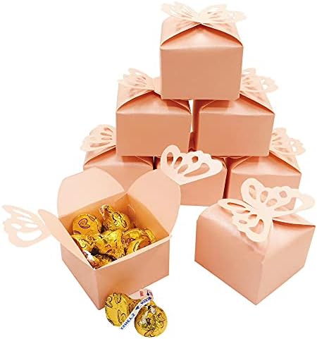 Ružičasti leptir bomboni s poslasticama Set Wedding Party Favors Majčin dan rođendan za rođendan Dječje tuš zabava Mala poklon