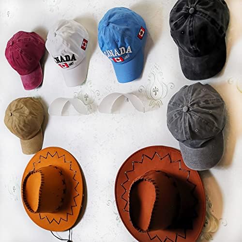 Vješalica za šešire na zidu, organizator za pohranu bejzbolskih kapa, zadržava oblik šešira, vješalica za šešire bez tragova
