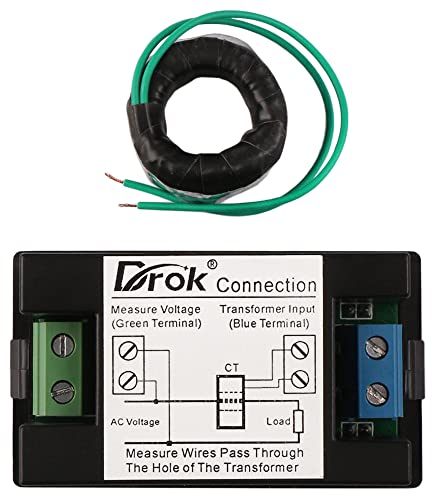 DROK®AC 100-300V 100A Digitalni napon struja Multimeter LCD Volt AMP AMP mjerač mjerača ploča Napon Napon napona dvostrukog