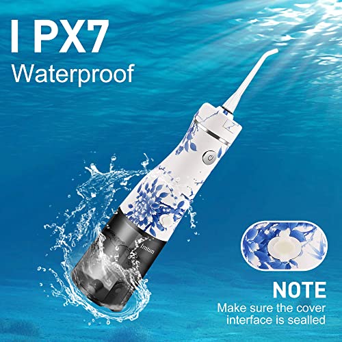 Bežični flosser za vodu za čišćenje zuba: 3 načina 7 mlaznice, IPX7 vodootporan, 5 sati punjenja za 50 dana, prijenosni oralni