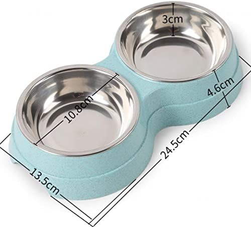 Paleta i zdjela za pse slatki pribor za kućne ljubimce okrugla neklizajuća zdjela za hranjenje od nehrđajućeg čelika koja