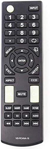 NS-RC4NA-16 Universal Remote Control Replacement for All Insignia TV Ns-55d420na16 Ns-60e440na16 Ns-60e440mx16 Ns-28dd220na16