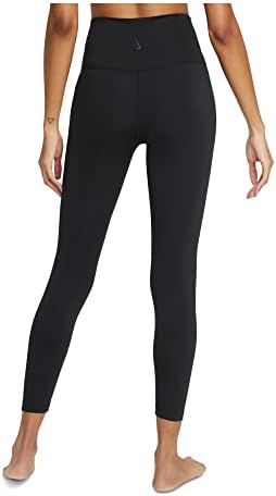 Nike ženske crne logotip s rastezanim džepom grafičko aktivno trošenje gamaša s visokim strukom xs