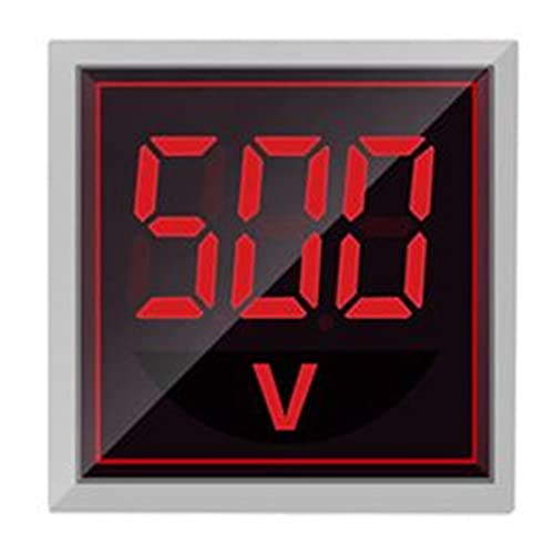 SZLIYANDS Digitalni prikaz AC Indikator napona, 22 mm kvadratna glava LED tester AC50 ~ 500V VOLTMER MONIK