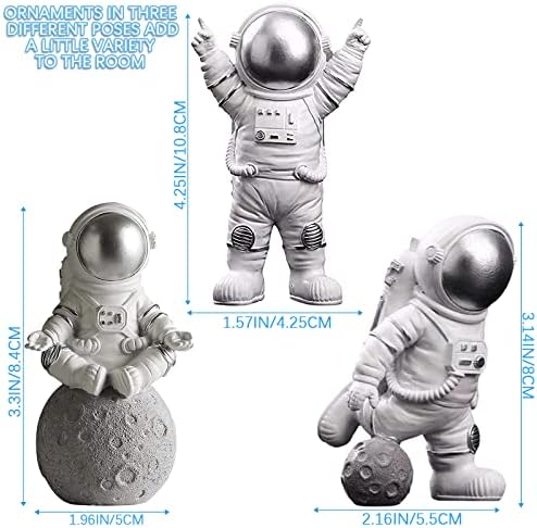 Astronaut dekoracija kipa Uredba za ukrašavanje prostora Spaceman kućna radna površina torta torta Poklon ured za spavaće