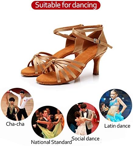 HROYL ženske latinske salsa plesne cipele za bale Praksa Profesionalne plesne cipele LP-217