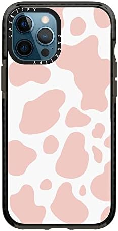 Casetify Impact slučaj za iPhone 12 Pro Max - Pink Cow - Clear Black