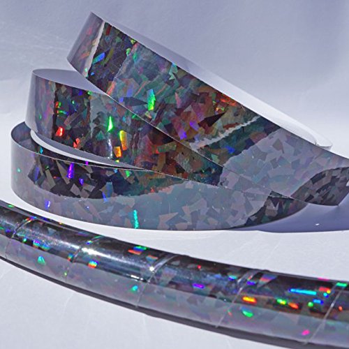 Crni kristalni konfeti holografska ukrasna traka Hoopologie