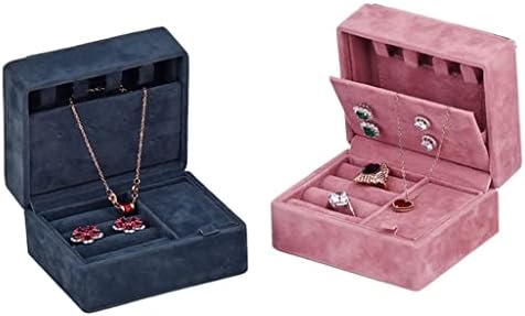 ZSEDP prijenosni ženski nakit Organizator kućište mini nakit zaslon poklon pakiranje kutije za odlaganje Ogrlice Ogrlice