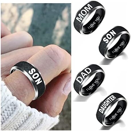 Actulli, Volim te, prstenje za mamu, tatu, kćer, sina, prsten za obećanje za nju, prsten s ugraviranim imenom, vjenčanje,