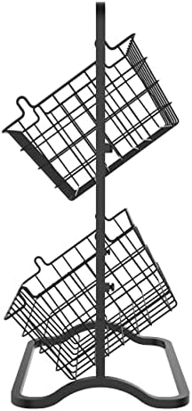 Dvoetažni Kuhinjski stalak za pohranu od 2. do 1927., 1., crna