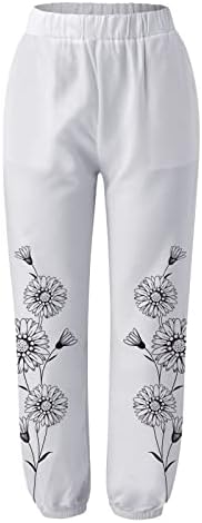 Hlače za ženske olovke ljetne elastične hlače Čurice modne olovke hlače pamuk i posteljina