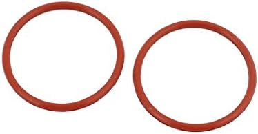 Aexit 50pcs Crveni brtvi i O-prstenovi 25 mm x 1,5 mm toplinski otpor bez ulja NBR nitril guma O prsteni O-prstenovi brtveni