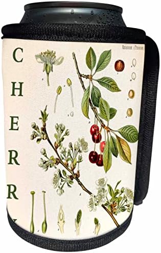 3Drose Cherry Kitchen Art - vintage lišće voća. - Omota za hladnjak za hladnjak
