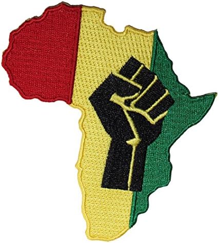 C&D vizionarska aplikacija Rasta Africa Patch Fist, crvena
