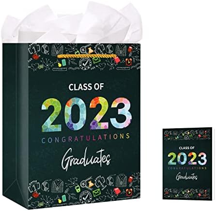 Poklon vrećice za maturu 2023 13 velika poklon vrećica s papirnatim papirom razreda 2023 poklon vrećice za maturu 2023 s