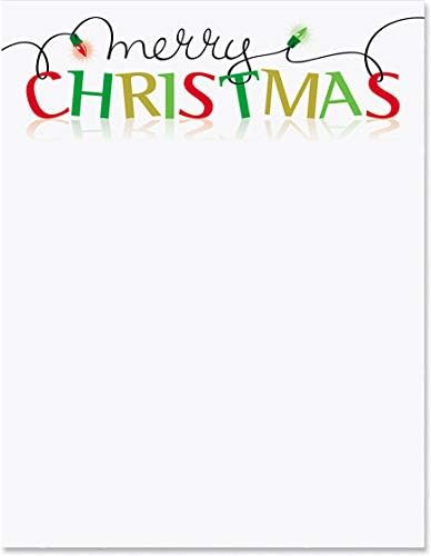 PaperDirect božićni pribor, sretan Božić, 8,5 x 11, 25 brojanja…