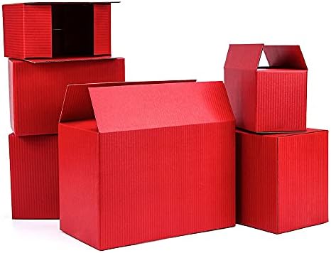 5914 5pcs / 10pcs crvena kutija za pohranu valovitog papira mala kutija za pakiranje drangulija poklon kutija podrška prilagođene
