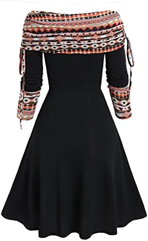 Haljine velikog Gatsbeea za žene, duga haljina od tunike za žene u srednjovjekovnom stilu s dugim rukavima, proljetna haljina
