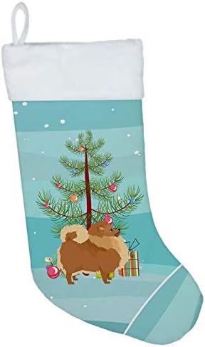 Caroline blaga ck3555cs Pomeransko božićno drvce Božićna čarapa, kamin viseće čarape božićna sezona zabava Dekor Obiteljski
