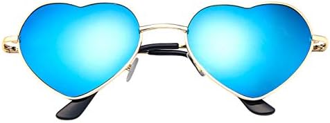Tantisy mens ženke metal okvira sunčane naočale u obliku srca ljubav retro nijanse za odmor naočale UV zaštita vizirske naočale