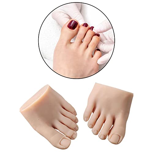 Menolana Practice Lažni model stopala Pola stopala Profesionalni trening za nokte Art Alat Alat Nail Practice Foot maneken,
