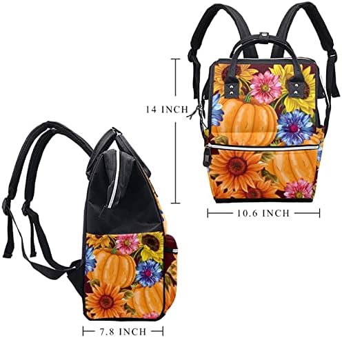 Guerotkr putuju ruksak, vreća pelena, vrećice s pelena s ruksacima, šareni uzorak cvjetne bundeve