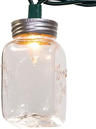 Kurt Adler ul 10-Light Clear Mason Jar svjetlosni set