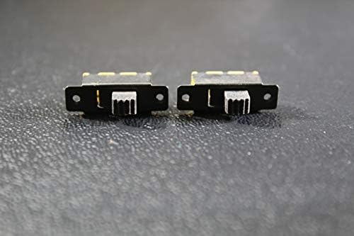 2 PCS DPDT On-On Mini Slide prekidač 125V AC 3 Amp 6 PIN PreGLET AR-210