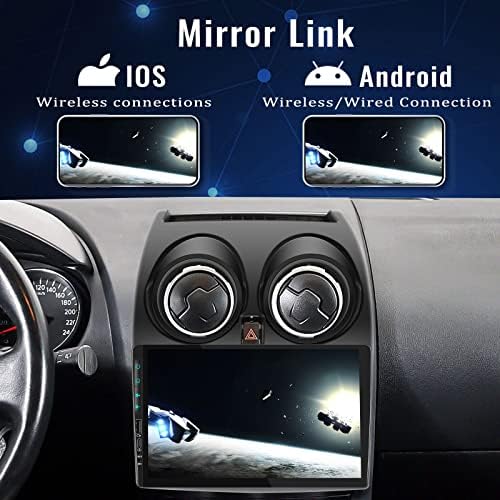 Auto stereo 2 + 32G Android 11 za Nissan Qashqai 2006- sa sjajnom komunikacijom iOS / Android, 9-inčni HD zaslon osjetljiv