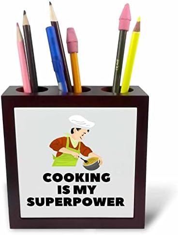 3-slika citata kuhanje je moja supersila - Držači za olovke