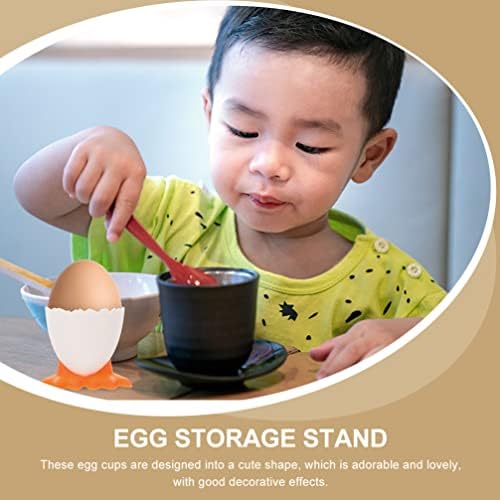 40KOM mekane silikonske šalice za jaja šalica za posluživanje kuhanih jaja pileće noge pladanj za jaja stalak za jaja za