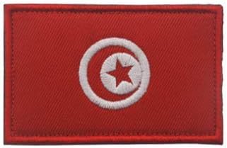 Tunisijska zastava zakrpa vojna kuka taktika taktike morala izvezena zakrpa