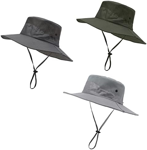 Muškarci sunčanog šešira vanjska kanta mreža široka ruba boonie šešir uv zaštita od sunca ribolovni šeširi šeširi