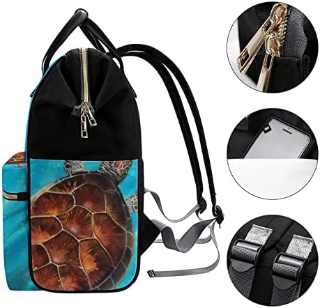 Šareno plivanje morske kornjače vrećice ruksak vodootporna mama torba Veliki kapacitet ruksak