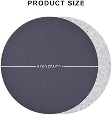 Zsblxhhjd abrazivni brusni papir 6 inča 150 mm okrugli brusni disk, 60-10000 mokri i suhi brusni papir, raspršnog papira